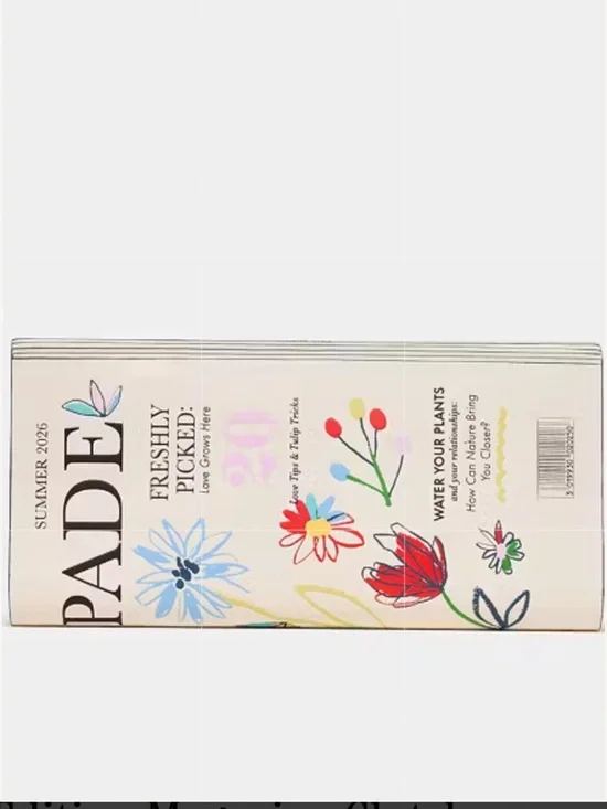 💐Kate Spade Floral Magazine Clutch — Cream with Multicolor Blooms 💐 - Picture 7 of 16